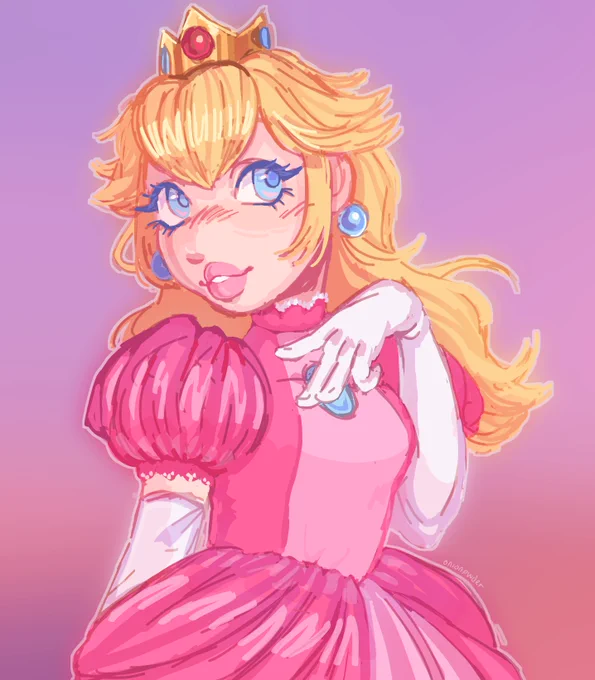 quick peach doodle i luved the movie #SuperMarioMovie 