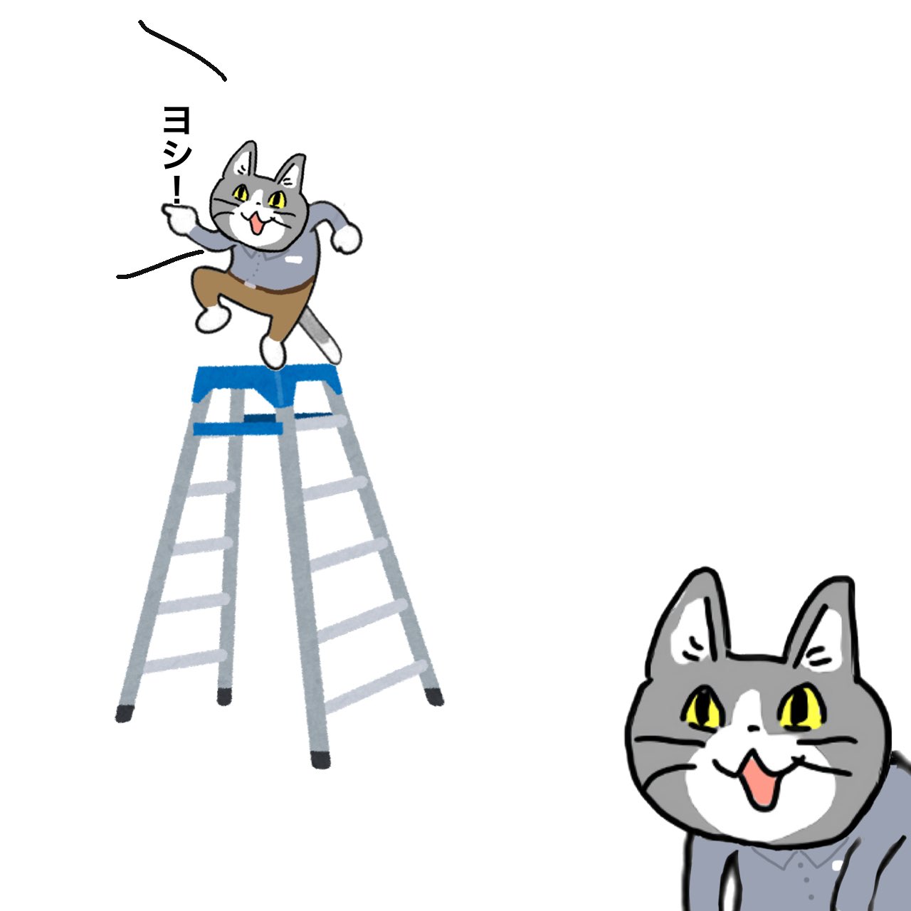 仕事猫 現場猫 フロアスタンド 立て看板 ホームセンター猫 on X: 