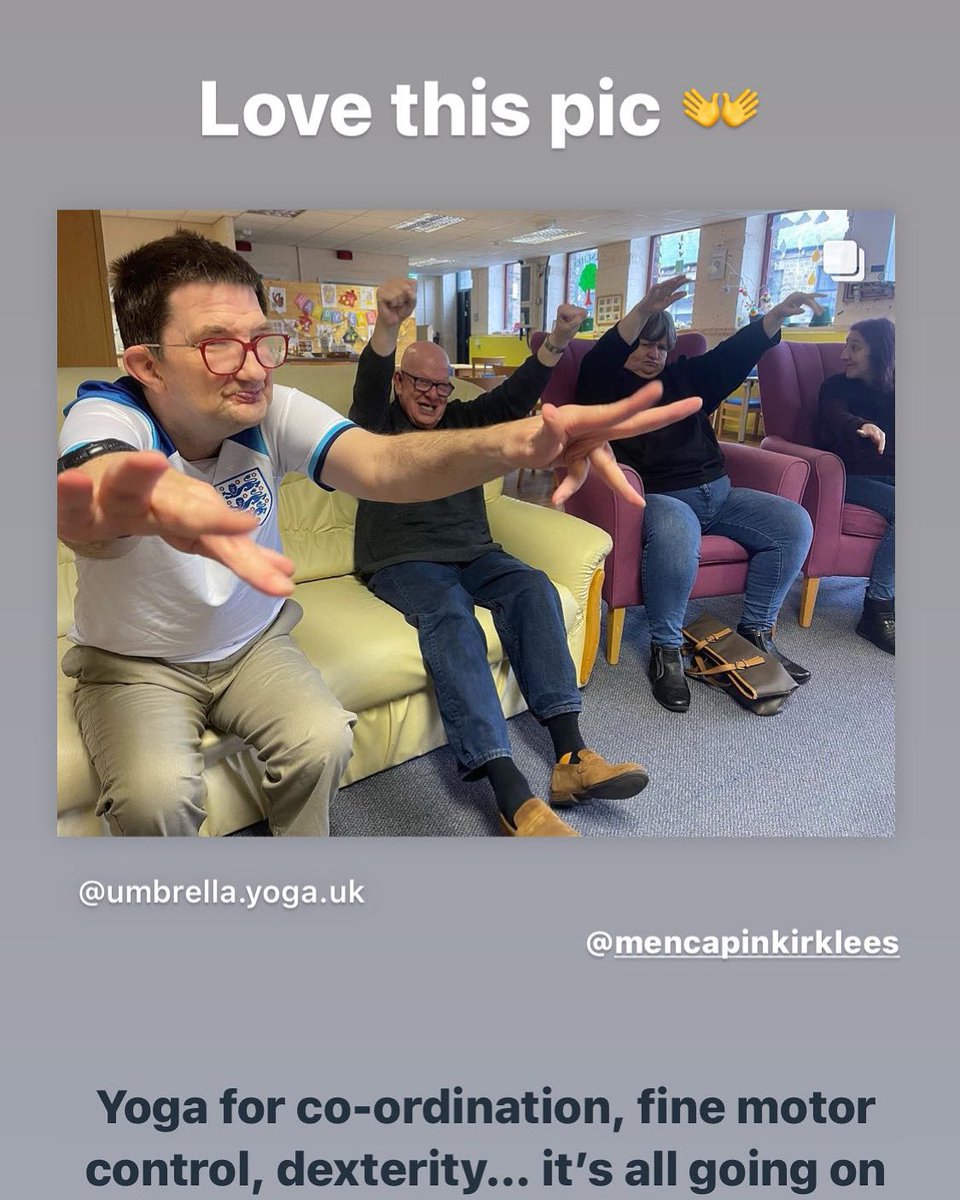 We’re reaching out to new organisations and day centres in #Kirklees that support adults with #LearningDisabilities . We’d like to collaborate with you and provide #yoga sessions to your service users!
.
We have our own funding so we can offer free or subsidised sessions 😊