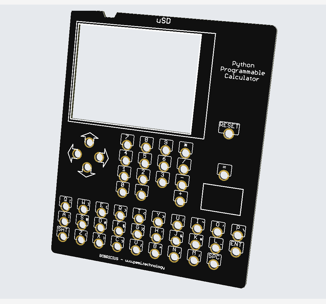 hackaday's tweet photo. Challenge 1 of 2023 Hackaday Prize is in full swing! On today’s #EntrySpotlight we’re featuring PYPRCA, a Python programmable calculator.
With features such as SD card storage, interactive REPL, hardware GPIO, etc. it’s a pocket size device that serves multiple purposes. https://t.co/HEDVM1tYwO