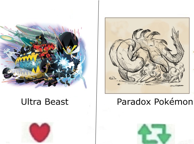 Arkclaimer on X: do you prefer Ultra Beast or Paradox Pokemon