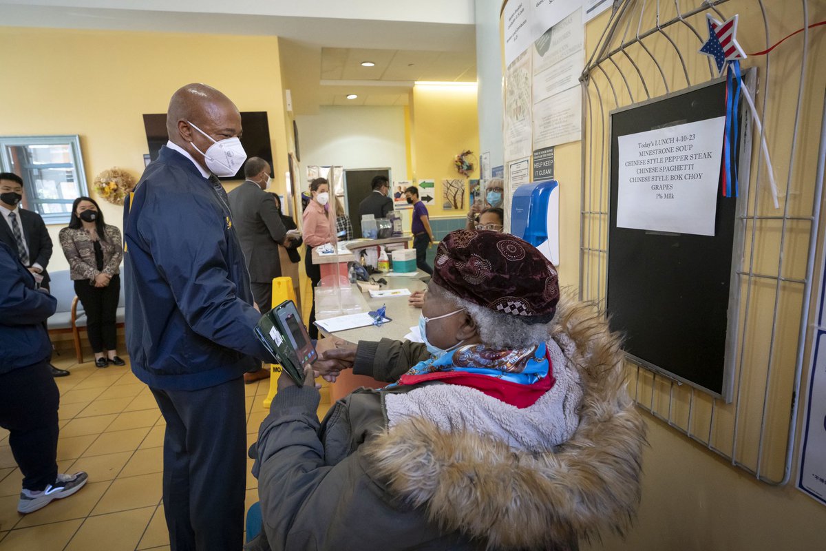 Our seniors have wisdom to offer. They built our city and we stand on their shoulders. We must serve them like they served us. Proud to spread the word on @NYCAging's services at the Diana H. Jones center in Brooklyn today.