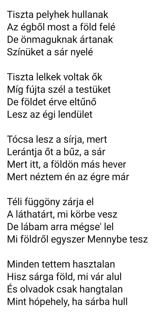 Költészet napja.
Nem erre vagyok a legbüszkébb, de azt hiszem, ez az egyetlen, ami nem tűnt el.