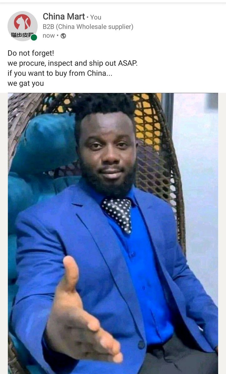 iam_nwaugwuanyi's tweet image. #wholesalesuppliers
#Chineseagent