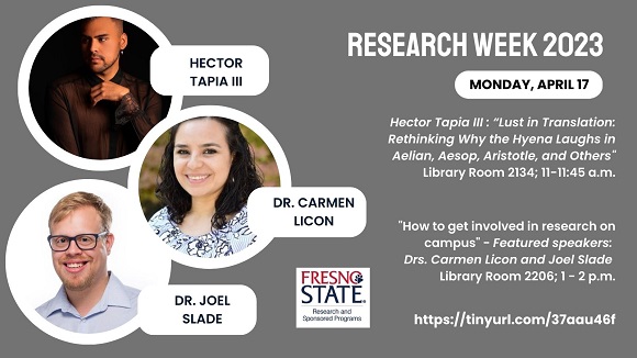 Fresno State RSP (@fresnostatersp) on Twitter photo One week from today: <a href="/Fresno_State/">Fresno State</a> #ResearchWeek kicks off with two exciting events <a href="/FresnoStLibrary/">Fresno State Library</a> Full schedule online tinyurl.com/37aau46f #research #studentsuccess One week from today: <a href="/Fresno_State/">Fresno State</a> #ResearchWeek kicks off with two exciting events <a href="/FresnoStLibrary/">Fresno State Library</a> Full schedule online tinyurl.com/37aau46f #research #studentsuccess