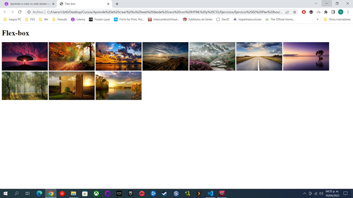 n3zt0r77's tweet image. #cursoWeb #josecodetech @joseojedarojas
Ejercicio 02 Flex box