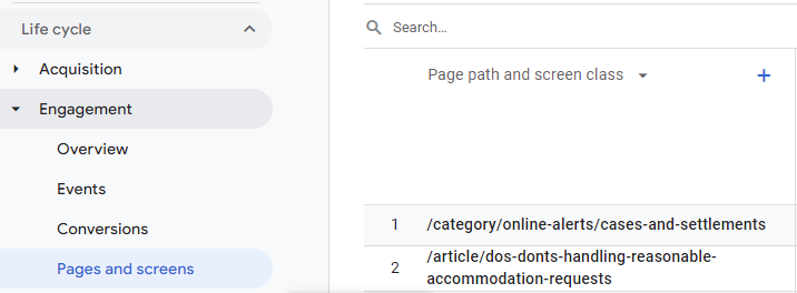 Common gotcha with Google Analytics 4: how do I make sense of the page titles? Answer: page paths are still there via a dropdown toggle! #ga4 #googleanalytics4 #googleanalytics