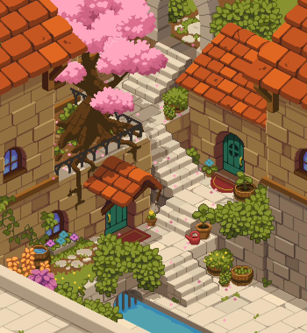 Hommet_'s tweet image. It&apos;s #PortfolioDay AND my birthday!!!🎂🎂🎂

Hi! I make pixel art and I&apos;m working on a cozy little indie game 🌿