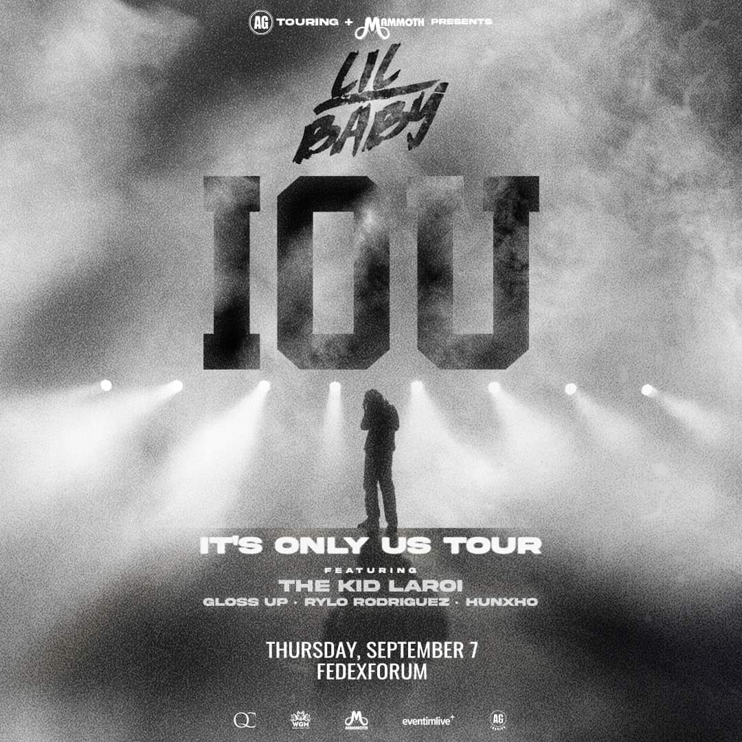 ‼️ MEMPHIS ‼️ just announced Lil Baby is bringing his It's Only Us Tour to FedExForum on 9/7. 

Special guests - The Kid LAROI.  // Glittergirlgloss // Young Hunxho // Rylo Rodriguez

#WelcometoMemphis #MemphisFestival  #MemphisLifestyle #LiveMusicinMemphis #ThingstodoinMemphis