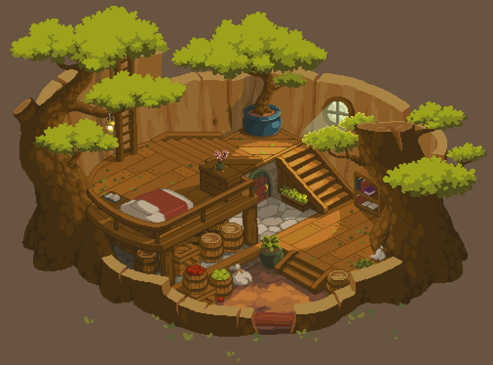 Hommet_'s tweet image. It&apos;s #PortfolioDay AND my birthday!!!🎂🎂🎂

Hi! I make pixel art and I&apos;m working on a cozy little indie game 🌿