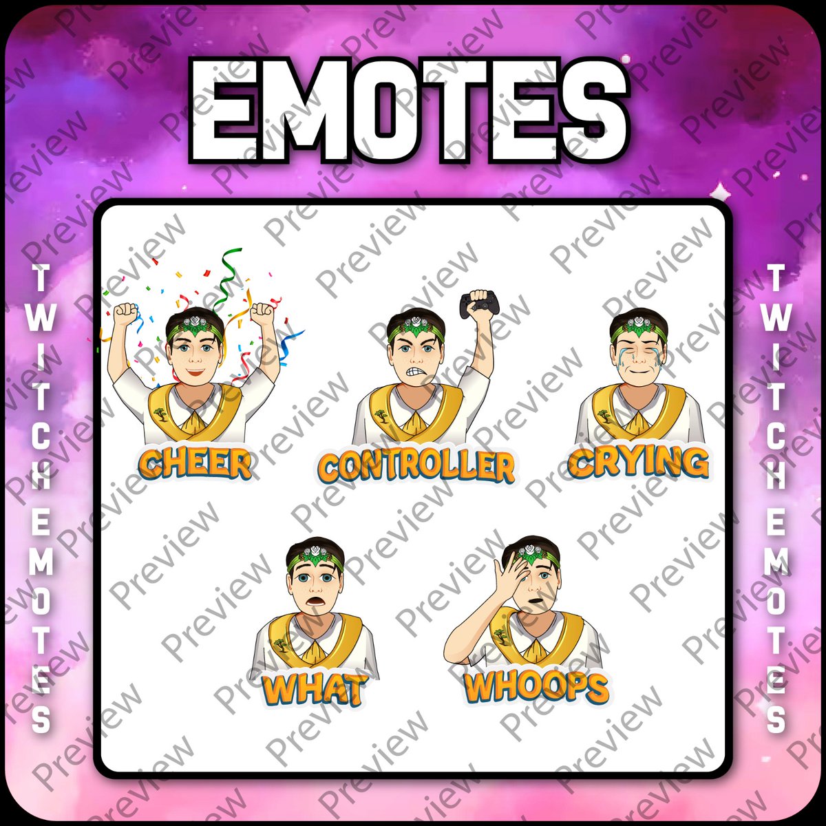 <a href="/NorahBlakeley/">Norah Blakeley</a> was the 3rd &amp; final Graphic Designer commissioned to create 5 emotes

Norah was relationship-focused, reading the brief, connecting to drill down &amp; clarify my needs

Out of 50+ artists, her verified reviews, resume &amp; ease of communication made her the 🥇 #1 choice!