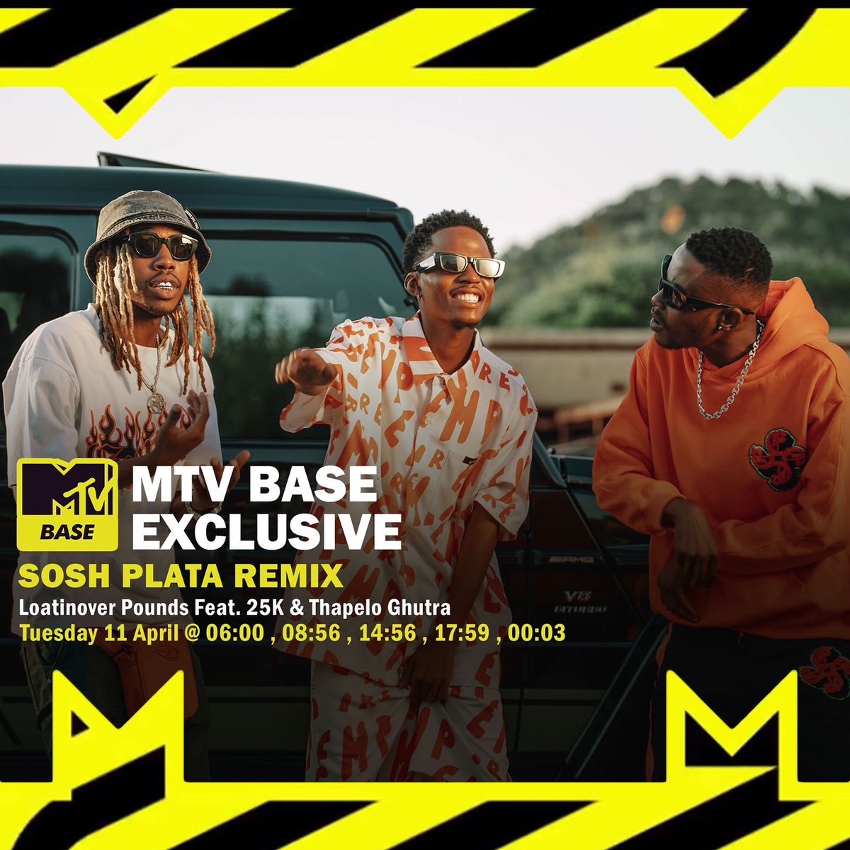 Sosh Plata Remix Music Video will be on your screens, Today, 11 April on @mtvbasesouth @dstvza ch322. 
.
.
Thank you for the overwhelming support🙏🏾