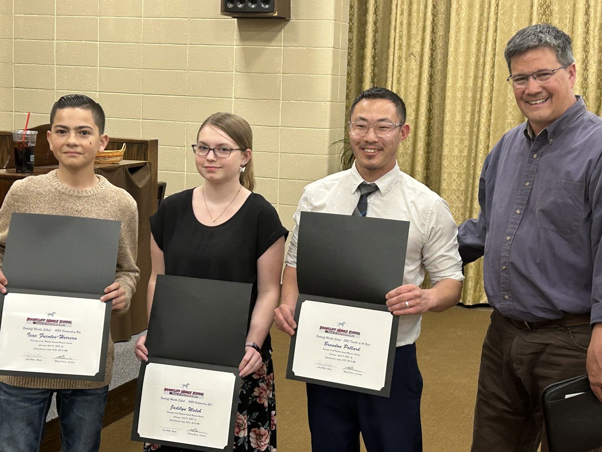 Tonight our local Masonic Lodge honored students and teachers from <a href="/district51/">Raja Kroto 💎</a> Middle and High Schools.  <a href="/GoMustangs/">John Donato</a>! presented two of our brightest students, and an amazing teacher Brandon Pollard.  Thanks to all our schools for supporting amazing students every day!  #WeAreD51