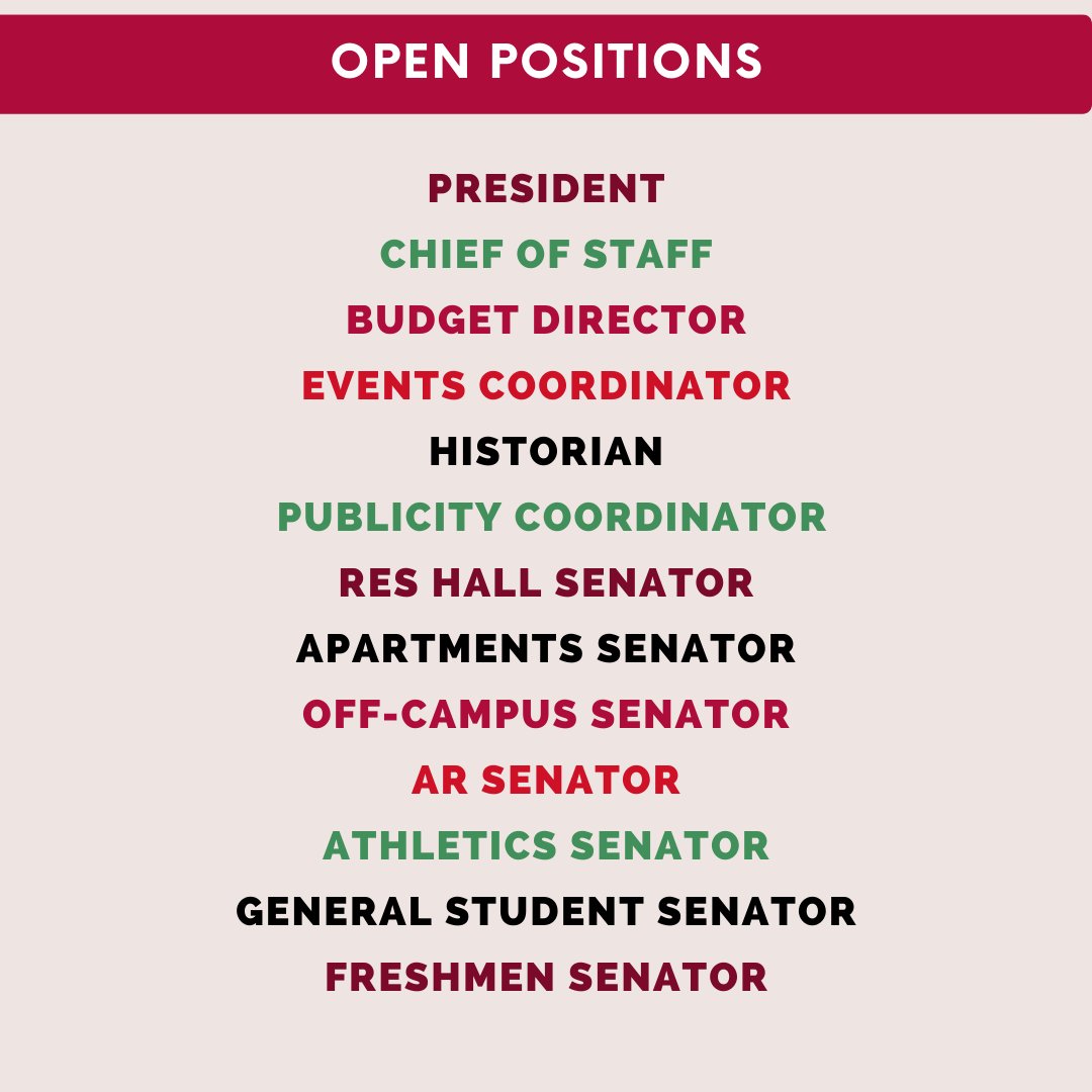 McPherson College SGA tweet media