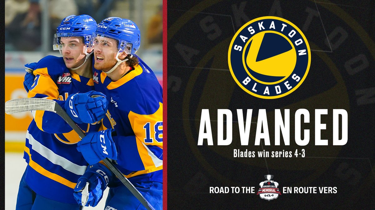 The Battle of Saskatchewan goes the way of <a href="/BladesHockey/">Saskatoon Blades</a> as they eliminate Regina in Game 7! #RoadtoMemorialCup
