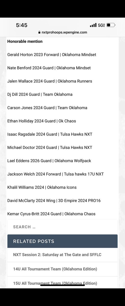 @1hicks_khalil  congrats on receiving honorable mention this weekend <a href="/PRO16League/">PRO16/NXTPRO League</a>