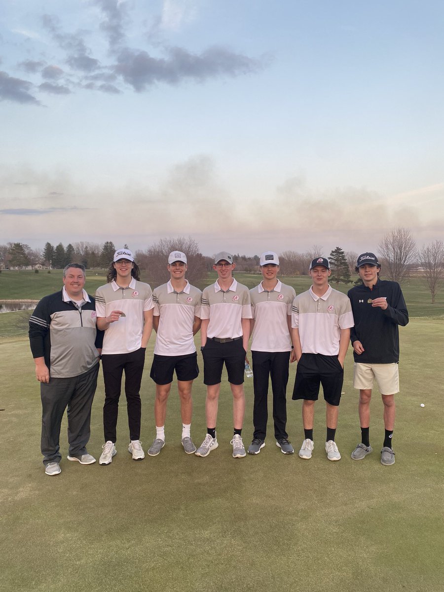 Good start to the season for our boys! Quad win against North Butler, St. Ang and Northwood. Team score 163 with medalist honors going to Tommy Miller 38 and runner up Jack Harms 39. Back to work tomorrow @ Garner. #golfseason @RadioEgesdal