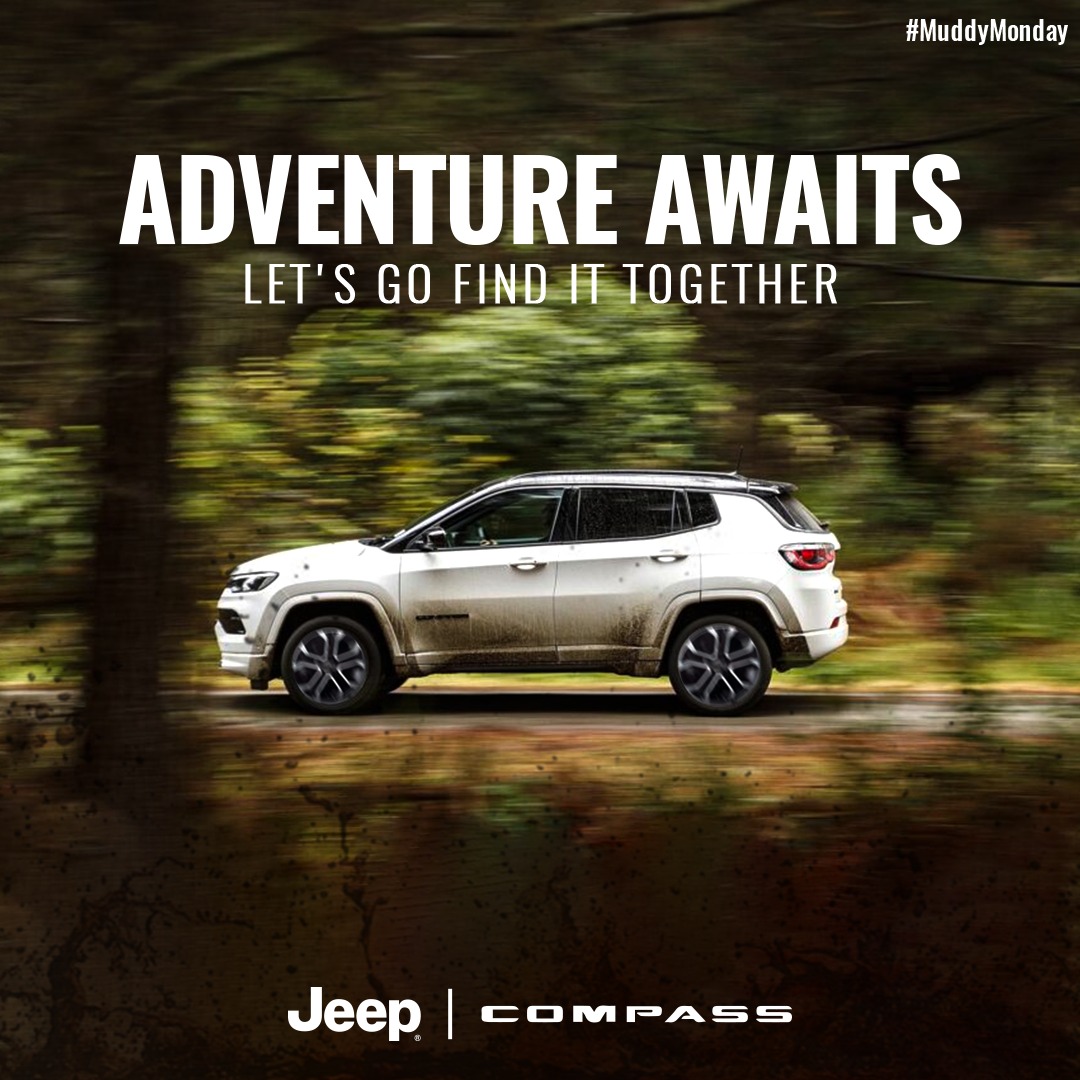 JeepNepal's tweet photo. Adventure Awaits, let's go find it together!!!
#Jeep #JeepNepal #NewCompass #MuddyMonday #OIIIIIIIO https://t.co/xcDYoDzwKx