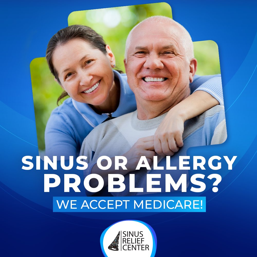 SinusReliefCtr's tweet photo. You know we accept Medicare and can help with all your sinus issues! You could be a candidate for the Balloon Sinuplasty procedure. Book your appointment today: https://t.co/nPJIHZUQ5x 

#sinusissues #balloonsinuplasty #sinuses #sinus #sinusrelief #sinuspressure #sinuscare #sinus https://t.co/nRWfhsoQgv