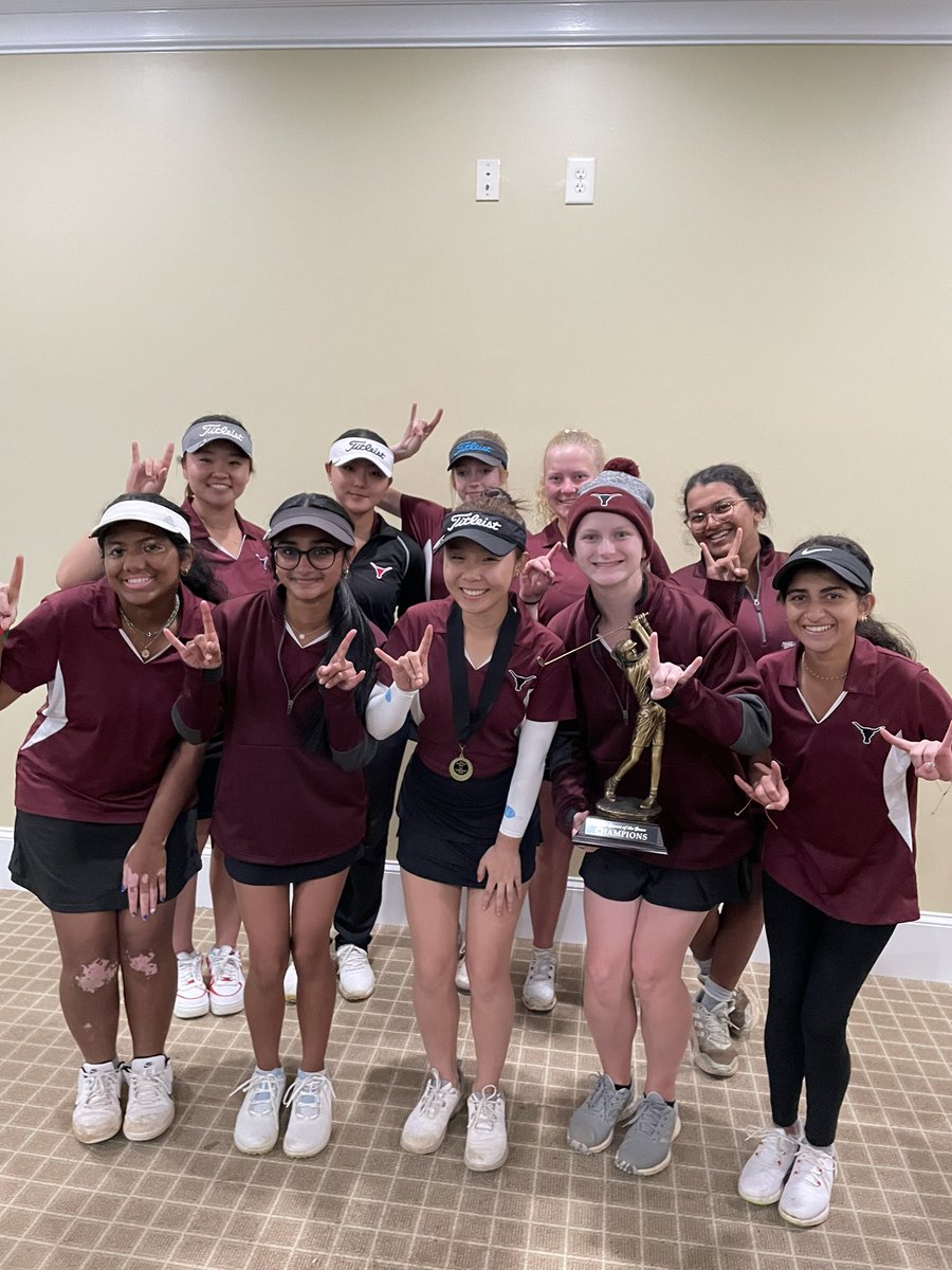 Celebrating our return from spring break by winning Carrollton High School’s Queens of The Greens at Meadow Lakes GC. Congratulations to Athena Yoo, Individual Champion, and Hannah Mun, All-Tournament Team.