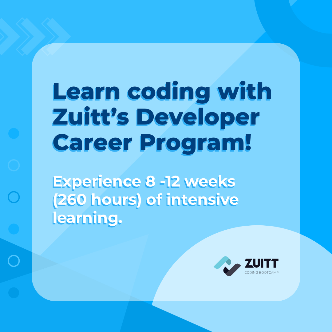 zuittco's tweet photo. Equip yourself with the necessary coding tools to jumpstart your career as a web developer.
Discover more about our curriculum. Register here: https://t.co/ZCZvyz8iSp
#ZulitsaZuitt #ZuittCodingBootcamp #webdevelopment #training #FullStackDev https://t.co/3z8L8yTzZ3
