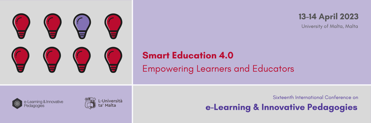 alexieidingli's tweet photo. ๐จ๐ค I'll be speaking at the 16th International Conference on e-Learning & Innovative Pedagogies at the University of Malta April 13-14 ๐ค๐จ Join us to discuss "Smart Education 4.0. Empowering Learners and Educators" ๐ค๐ #eLearningConference #InnovativePedagogies #SmartEducation https://t.co/jH5kRsWKPe