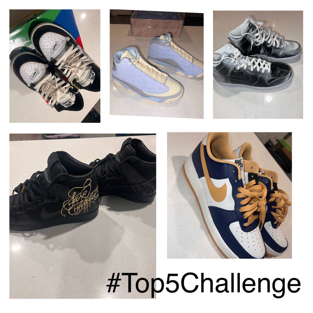 HimNotThem_'s tweet photo. I typically try to avoid the overhyped releases and more often than not those are the collabs but I got something slight 🤷🏾♂️ #top5challenge
No particular order following my AF1 by me, we got @faustnewyork x Nike SB dunk highs, @SOLEFLY x Jordan 13 retro “IRBF”, @clotcrew x Nike dunk high “flux”, and the @hufworldwide x Nike dunk low “San Francisco” ✌🏾
#kotd #yoursneakersaredope #snkrsliveheatingup #snkrskickcheck #sneakers