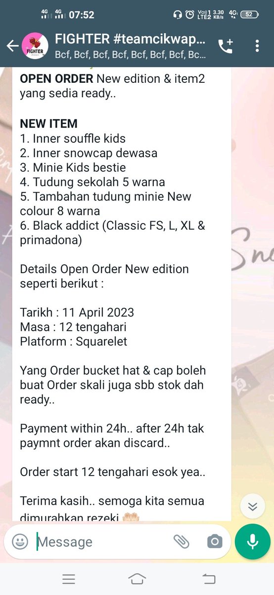 WanyOrkid's tweet photo. Once makteam ang dah bagi ayat petikan panjang menjela ni.  Ha take note lah.. Kalau terleka makna kata terlepas lah stock yg ang nak tu. Sbb order direct system nie means semua level ada. Ala pendek kata "sape cepat dia dapat lah". https://t.co/IvZN7PU5P8