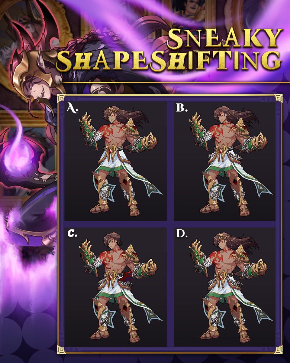 Loki figures he can get stronger by shapeshifting into the Titan of Fire, Prometheus!

But hold on a second, Loki’s clones seem to be incomplete… Which one is the REAL Prometheus? Tell us in the replies and if enough Summoners guess correctly, we’ll reveal a code!

#MythicHeroes