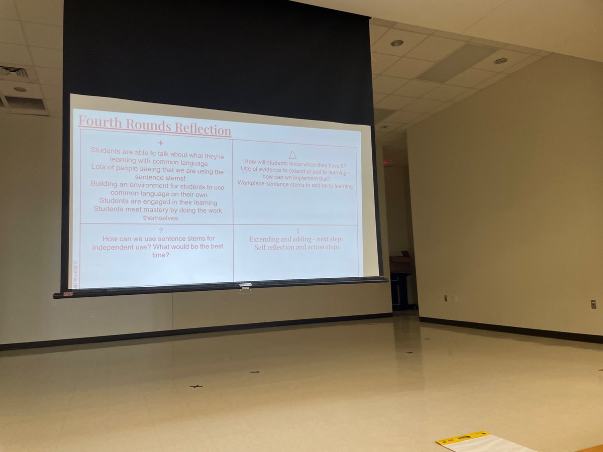 lauren_houser's tweet photo. Teacher teams reflecting on instructional rounds feedback & how it fosters student ownership of learning! Feedback with a purpose! #driveoutfear #failforward #studentcentered #1LISD @MJAkinElem https://t.co/Y1WO73QCUV