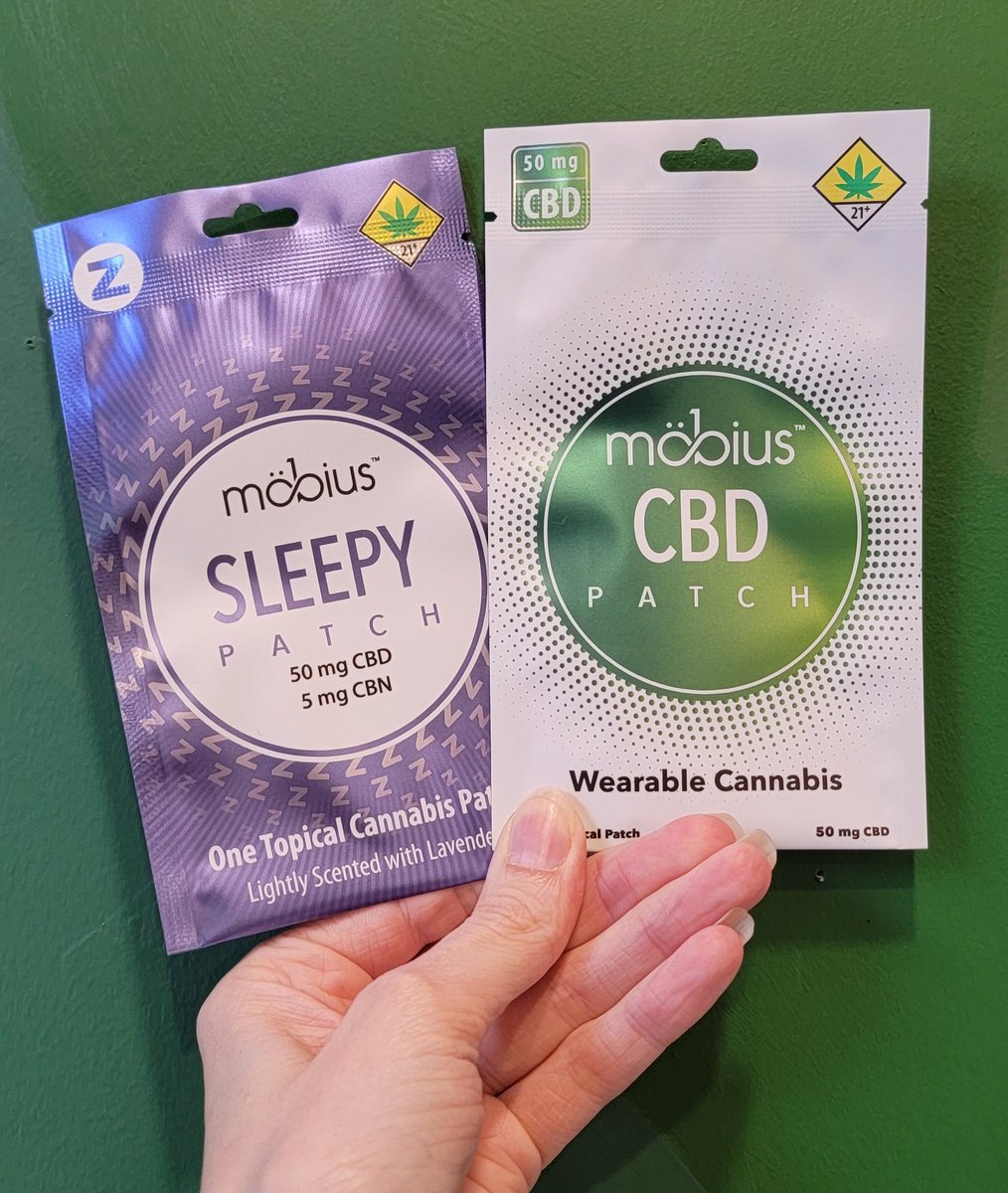 stickyspotshop's tweet image. New Mobius Topical Patch Both In CBD &amp;amp; CBN! Ask Our Budtenders For More Info! #Mobius #topicalpatch #cbd #cbn #stickyspotshop