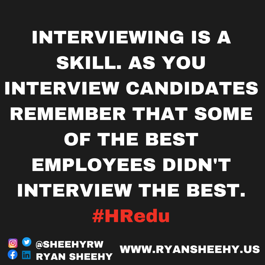 sheehyrw's tweet photo. Keep this in your thought process as you interview candidates for a position on your team. REMEMBER! #HREdu #Hiring #HumanResources #Interview https://t.co/NCm39YRDmQ