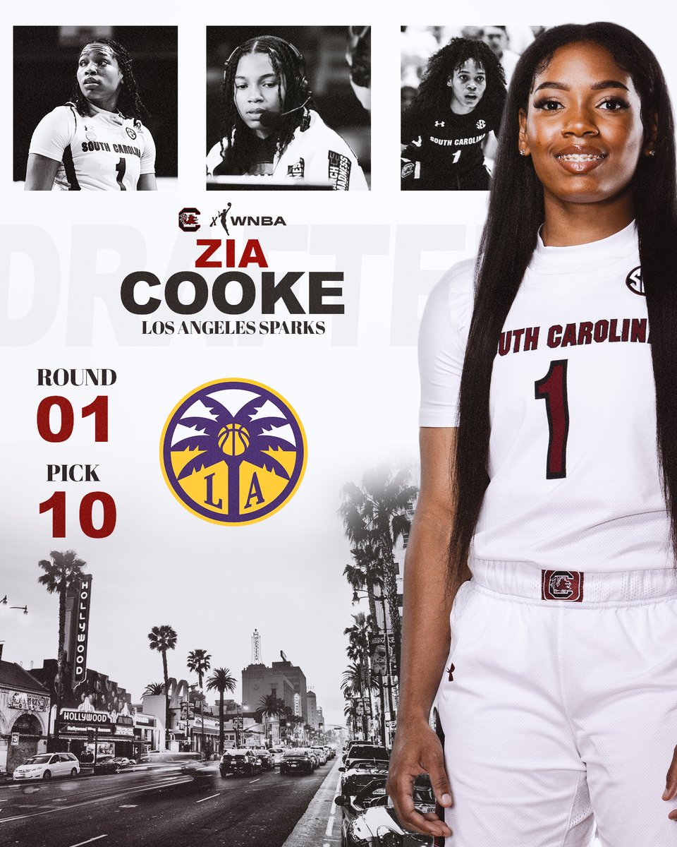 GamecockWBB's tweet photo. Ready to shine in the big city – yes, @zia_cooke!!! #WNBADraft https://t.co/MAHOKrg4Nl