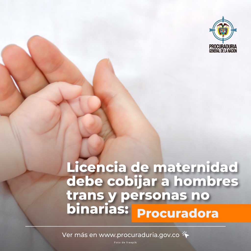 PGN_COL's tweet photo. Procuradora #MargaritaCabello señaló que licencia de maternidad se hizo sobre modelo de familia tradicional, que es discriminatorio, y debería cobijar a mujeres y personas con capacidad de gestación como hombres trans y personas no binarias. #EsNoticia https://t.co/lM2aW7P3Sc https://t.co/XtYQOjv7ko