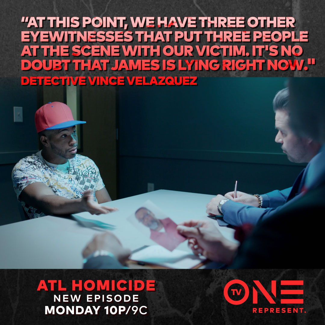 tvonetv's tweet image. Quinn and Vince investigate the death of a man who fell from his third-floor window, and they have a witness to the whole thing. Don&apos;t miss tonight&apos;s #ATLHomicide, premiering at 10p/9c on @tvonetv! #TrueCrimeMondays 🔍
