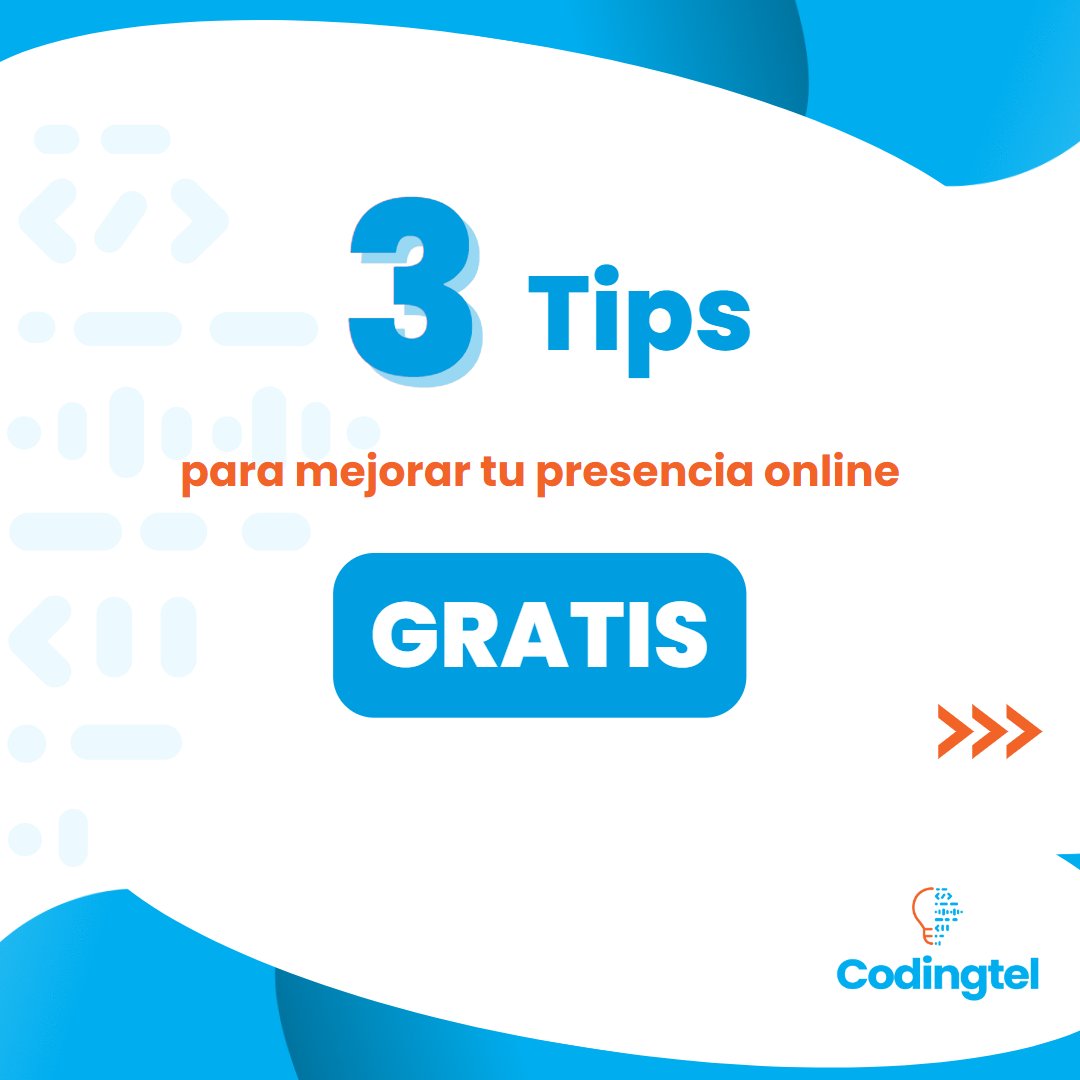 codingtel's tweet photo. ¡Atención a todos los que quieren mejorar su presencia online!📣
#codingtel #PresenciaOnline
#MarketingDigital
#MarcaPersonal
#ConsejosDigitales
#MejoraTuPresenciaOnline
#TipsDigitales
#NegociosOnline
#EmprendedoresDigitales
#MarketingGratuito
#SocialMediaTips
#GratisYEfectivo https://t.co/HqvENK0wIY