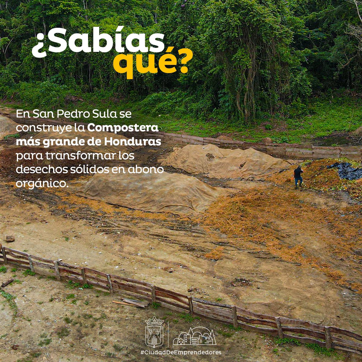 MuniDeSPS's tweet photo. En San Pedro Sula, la administración de nuestro alcalde Roberto Contreras, construye la Compostera más grande de Honduras para transformar los desechos sólidos en abono orgánico.

#SanPedroSula #CiudadDeEmprendedores #SPS 🤝 https://t.co/9Br8NKPTAO