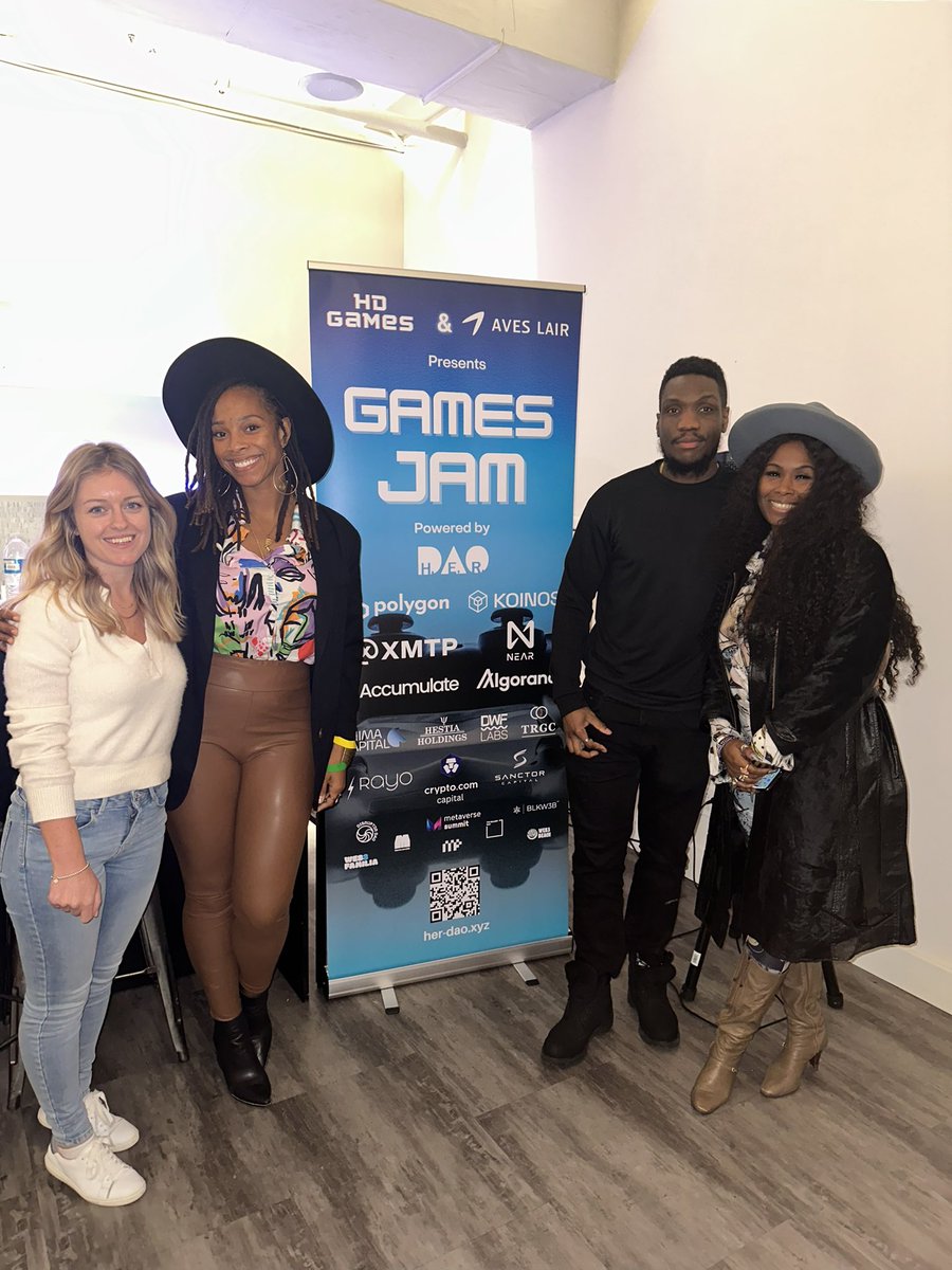 Our Hacker team for NFT NYC GAMES 
JAM is Offical! <a href="/_HerDAO/">H.E.R. DAO (Mainnet Arc)</a> 

✅Be Well Luv Pitch Complete! 
✅Poloygon innovation Hack is loading!! 
✅Proof of Wellness (POW) Protocol 🚀