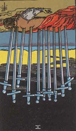 Tarot Readings 🔮 Bookings Open on Twitter: "The X of Swords Reversed is