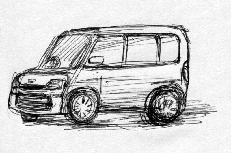 昨日の作業 
・レンタカーを借りて海に行った
・モリオルカ
それぞれ４ｐのネームと下描き。

#イラスト #スケッチ #車 #レンタカー https://t.co/YBhgzz5bdW