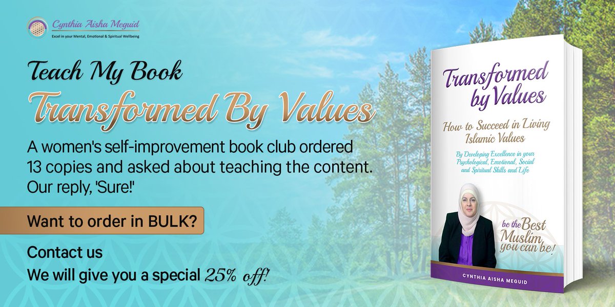 aisha_meguid's tweet photo. A friend who runs a women's #selfimprovement book club called me recently and asked if she could order 13 copies and if she could #teach the content!✨

 If you want to order in BULK – more than 5 copies, contact us – we will give you a special 25% off!

#transformedbyvalues https://t.co/lsFbnTSdLX