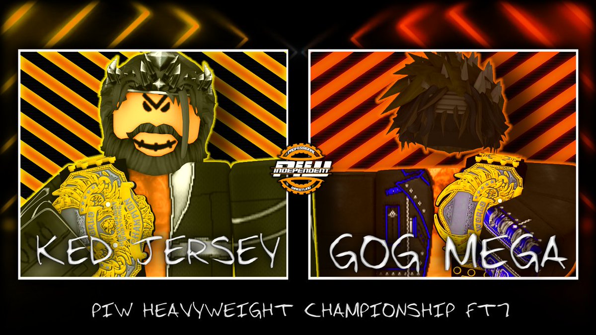 PIJWRBLX's tweet photo. PIW TERROR TOMORROW
Tomorrow night Interim Heavyweight Champion @gog_real faces Heavyweight Champion @kedsheart to crown the official champion!
Can ked retain or will Gog become the OFFICIAL Heavyweight Champion of PIW?
#PIW2023 #PIWTERROR https://t.co/cEC2T1PnvI