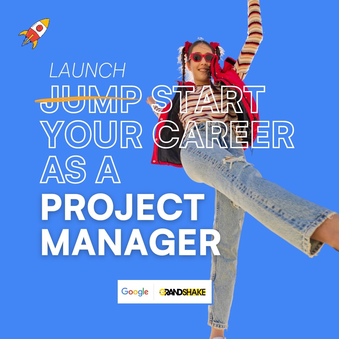 letsgrandshake's tweet photo. Hello #highschooler aspiring to be #projectmanagers

#GoogleCareerCertificate on #ProjectManagement are now available at #Grandshake.

Start your PM journey today  https://t.co/fis3hwPpBe https://t.co/YkZH0gN9Fo