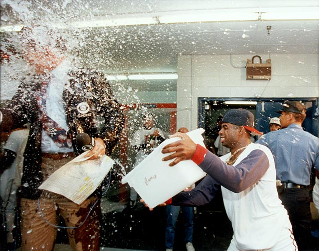 Baseball In Pics on Twitter "Deion Sanders pours a bucket of water on