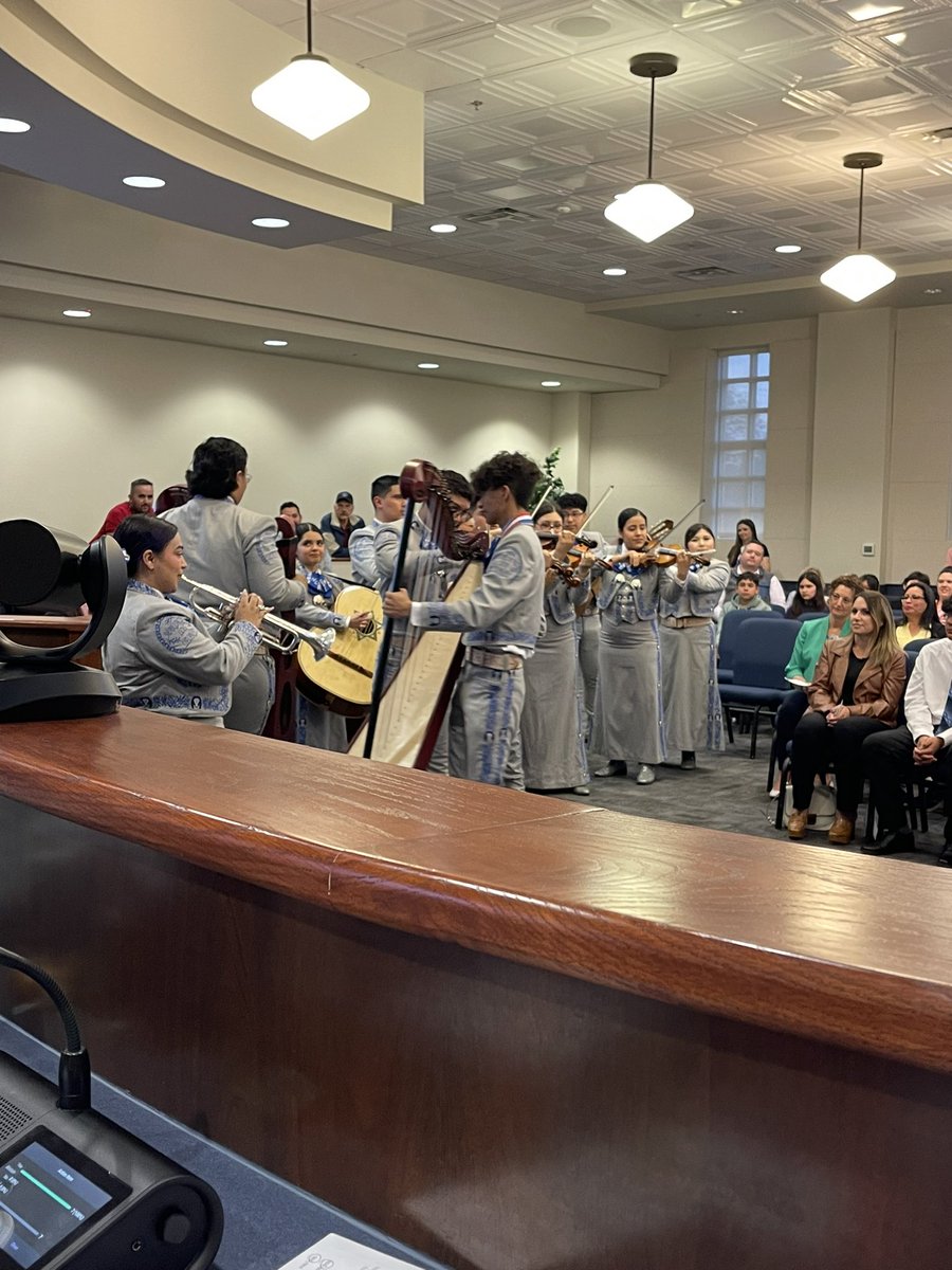 CISD Mariachi performing at School Board meeting!