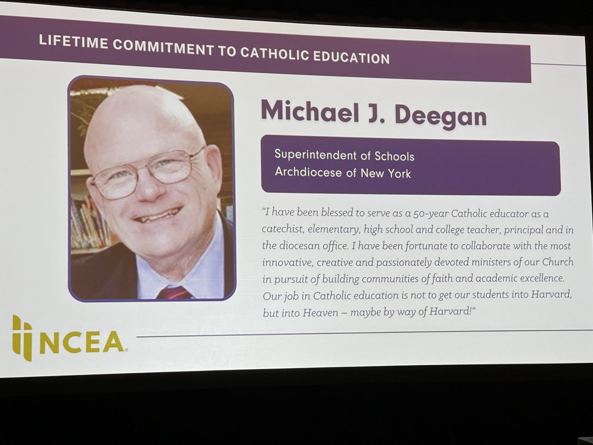 Congratulations to our Superintendent of ⁦<a href="/ArchNY_Schools/">NY Catholic Schools</a>⁩ for his Lifetime Commitment to Catholic Education Award.  Bravo!  Well Deserved! ⁦<a href="/NCEATALK/">NCEA</a>⁩ ⁦<a href="/CardinalDolan/">Cardinal Dolan</a>⁩