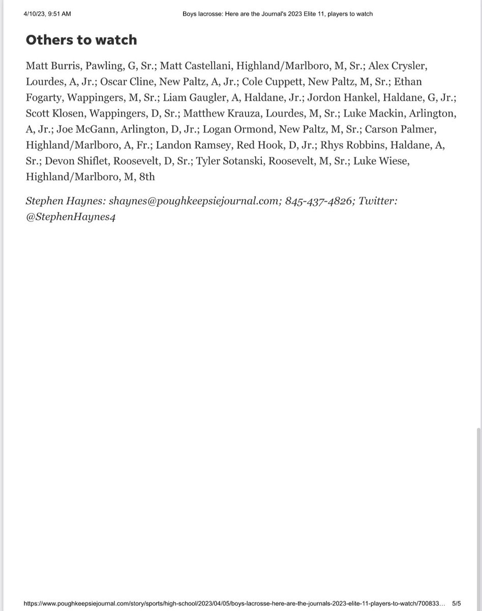 Highland Huskies CSD (@huskiescsd) on Twitter photo Way to go Landon Zehr for being one of the Elite Eleven to watch during this high school 🥍 Boys Lacrosse season. Luke Weise was also listed as an honorable mention for this spring season. Excellent, Huskies!! 🔥 <a href="/PJSports/">Poughkeepsie Journal Sports</a> <a href="/huskynation845/">The Pack</a> <a href="/HighlandCSD/">Highland CSD</a> Way to go Landon Zehr for being one of the Elite Eleven to watch during this high school 🥍 Boys Lacrosse season. Luke Weise was also listed as an honorable mention for this spring season. Excellent, Huskies!! 🔥 <a href="/PJSports/">Poughkeepsie Journal Sports</a> <a href="/huskynation845/">The Pack</a> <a href="/HighlandCSD/">Highland CSD</a>