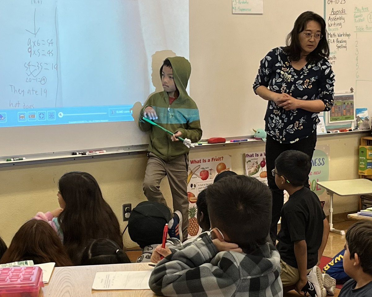 At Van Deene Ave today observing excellent math instruction. It always brightens my day to see young mathematicians in action. <a href="/LAschoolsSouth/">Region South</a> <a href="/lausdbd7/">Board Member Tanya Ortiz Franklin</a> #problemsolving #supersouth