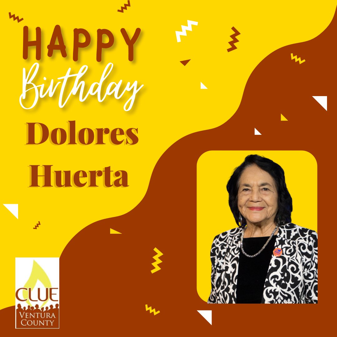 Happy Birthday to Dolores Huerta🎉! Dolores Huerta has dedicated her life to social justice and activism. We honor her work and fight as we continue to push for farm worker justice. 
 #DoloresHuerta #SiSePuede #DoloresHuertaDay #FarmWorkerJustice #Activism #LaborActivist