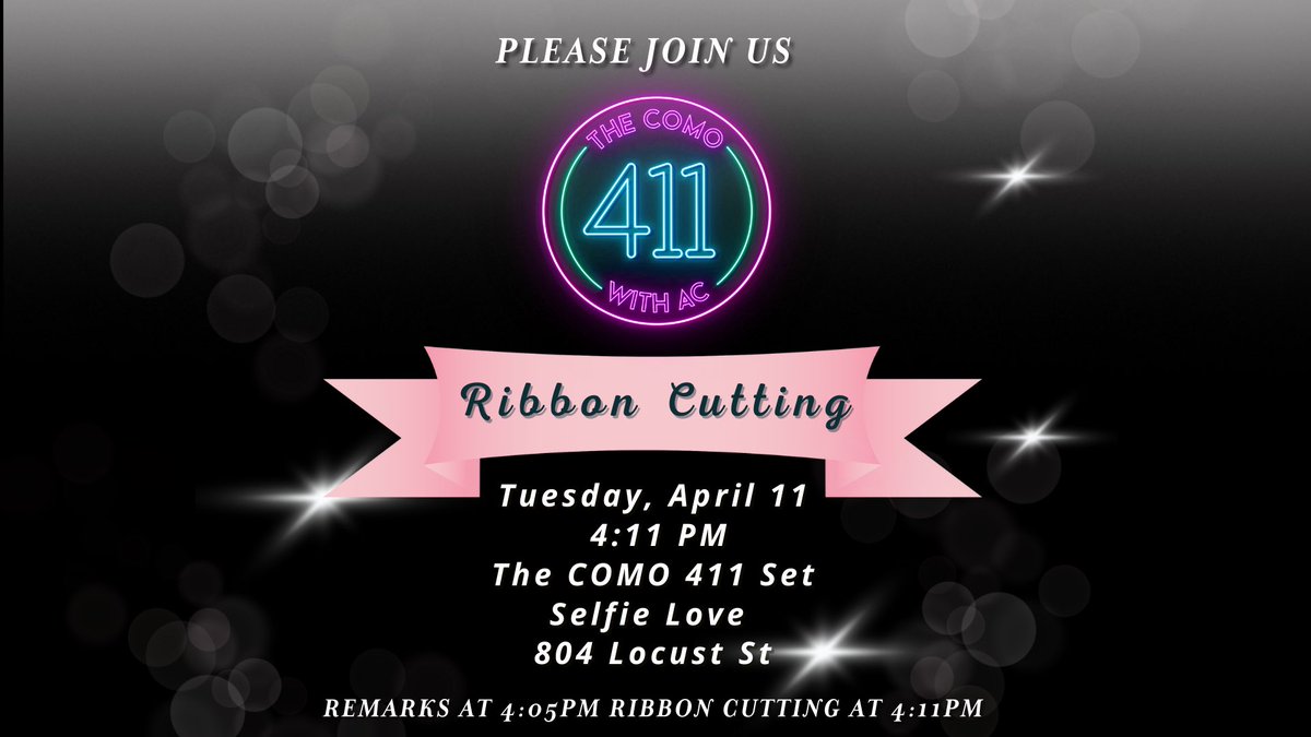 Are you all ready?? We are! 4:11 p.m. tomorrow at Selfie Love Como. You, us, and our official Ribbon Cutting! You don’t want to miss this ✂️